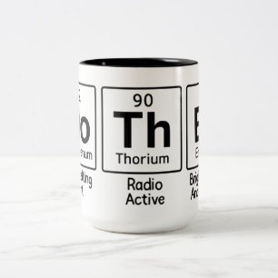 Mutter Periodensystem Wissenschaft Süße Chemie Zweifarbige Tasse