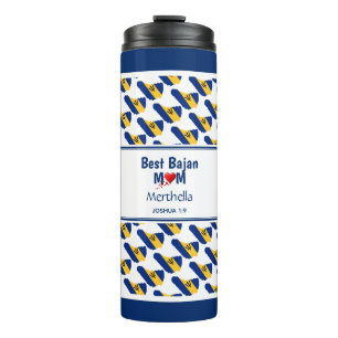 Mutter Personalisiert BEST BAJAN MAMA MUM Barbados Thermosbecher