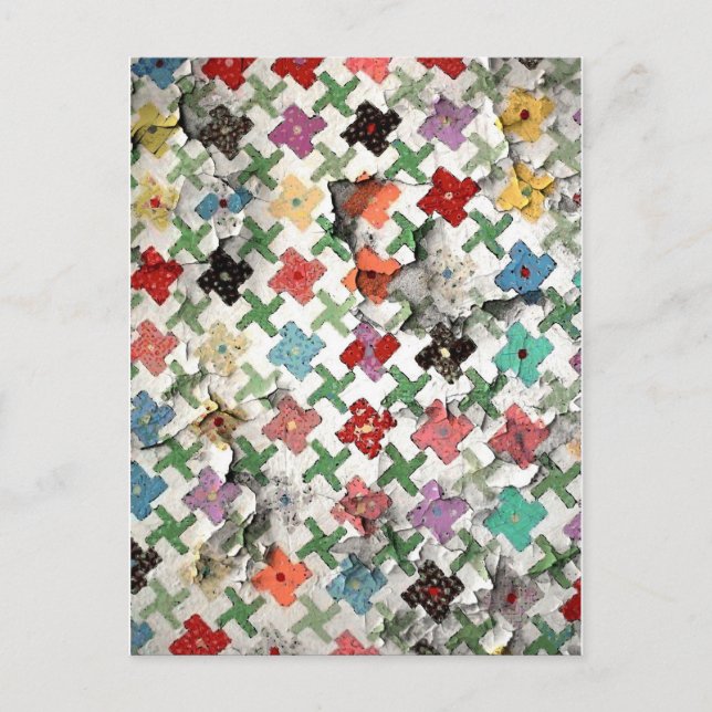 Mutter-Quilt-Postkarte Postkarte (Vorderseite)