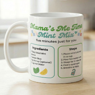 Mutter-Reset-Ritual-Minze-Zitronen-Tee-Zubereitung Kaffeetasse