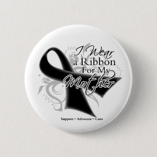 Mutter Ribbon - Melanom Hautkrebs Button