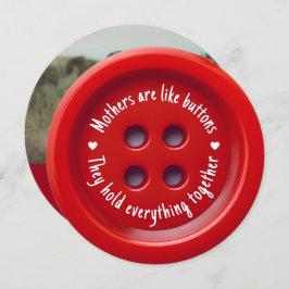 Mütter sind wie Knöpfe | Muttertag Feiertagskarte