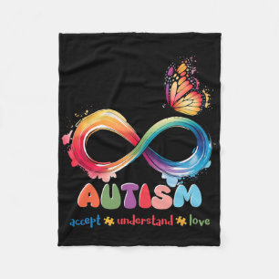 Mutter Sohn Familie akzeptieren Autistische Kinder Fleecedecke