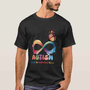 Mutter Sohn Familie akzeptiert autistische Kinder T-Shirt