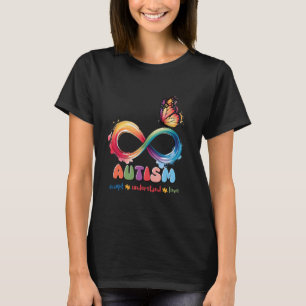Mutter Sohn Familie Akzeptiert Autistische Kinder T-Shirt