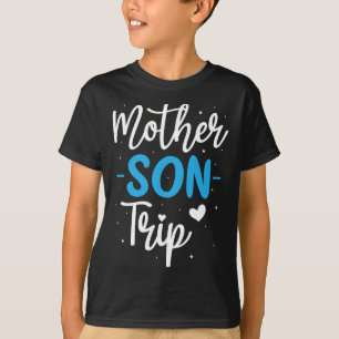 Mutter Sohn Reise Sommerferien Familienurlaub Ausf T-Shirt
