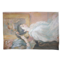 Mutter Styling Daughter's Hair (von Berthe Morisot Kissenbezug