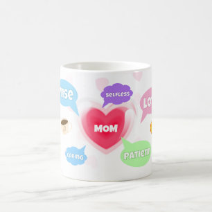 Mütter Tag Beste Mama Word Wolken Königin Kronen L Kaffeetasse