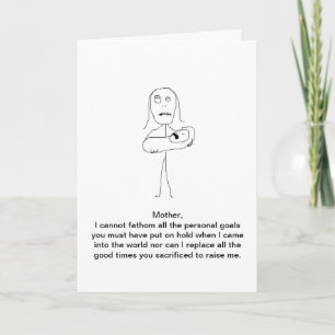 Mutter-Tag, Dank für alles Dankeskarte