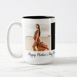 Mütter Tag Erste Mama Baby Foto Zweifarbige Tasse