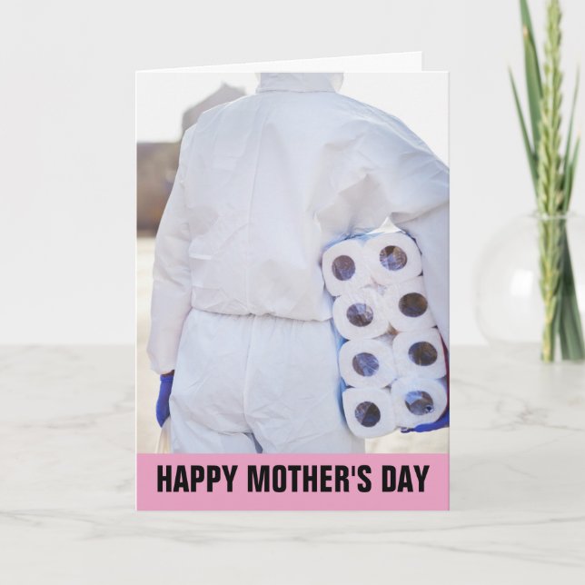 MUTTER-TAG-FUNNY PANDEMIC HAZMAT ANZUG CARDS KARTE (Vorderseite)