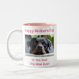 Mütter Tag Hund Mama Welt ist das beste Pet-Foto a Zweifarbige Tasse