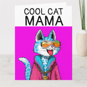 MUTTER-TAG KATZE COOL GROSSE KARTE