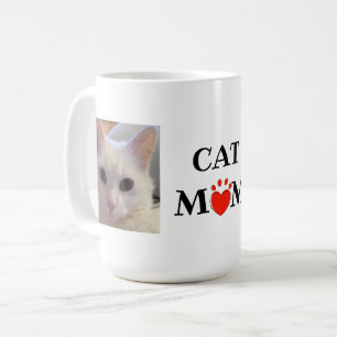 Mütter Tag Katze Mama Zitat Personalisiertes Foto Kaffeetasse