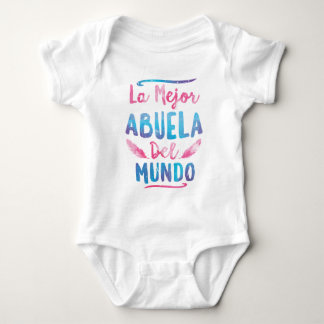 Mutter-Tag La Mejor Abuela Del Mundo Grandma Baby Strampler