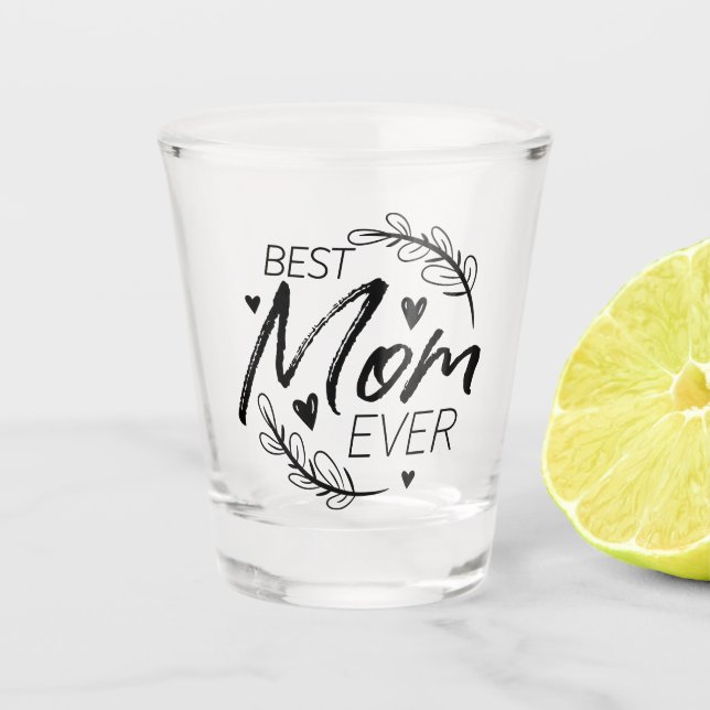 Mütter Tag Liebe Mama Schnapsglas (Vorderseite)