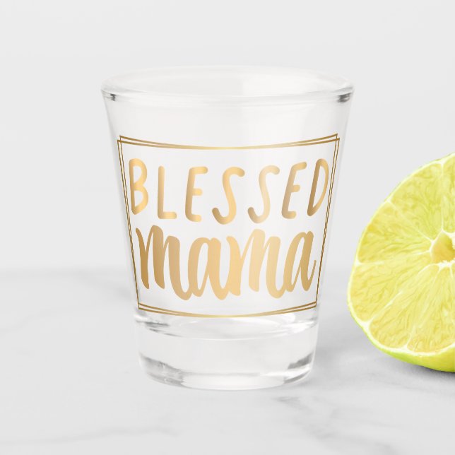 Mütter Tag Liebe Mama Schnapsglas (Vorderseite)