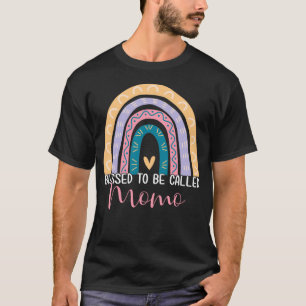 Mutter Tag Mama Oma gesegnet, Momo genannt zu werd T-Shirt