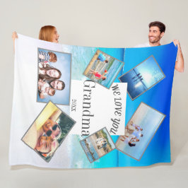 Mütter Tag Oma Familie Foto Beach Szene Fleecedecke