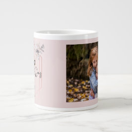 Mutter Tag personalisieren Bild rosa Blüte Jumbo-Tasse