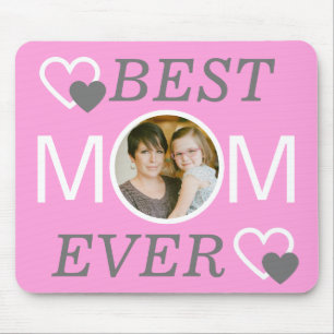 Mütter Tag Rosa Personalisiertes Foto Beste Mama j Mousepad