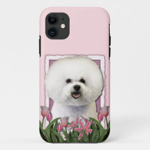 Mutter-Tag - rosa Tulpen - Bichon Frise Case-Mate iPhone Hülle