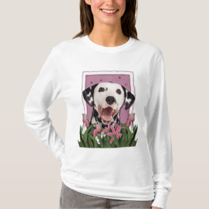 Mutter-Tag - rosa Tulpen - Dalmatiner T-Shirt
