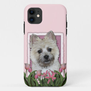Mutter-Tag - rosa Tulpen - Steinhaufen - Teddybär Case-Mate iPhone Hülle