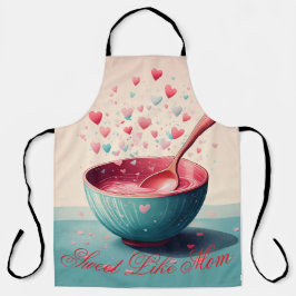 Mutter-Tag-Schürze - Backen mit Liebe - Niedliches Schürze