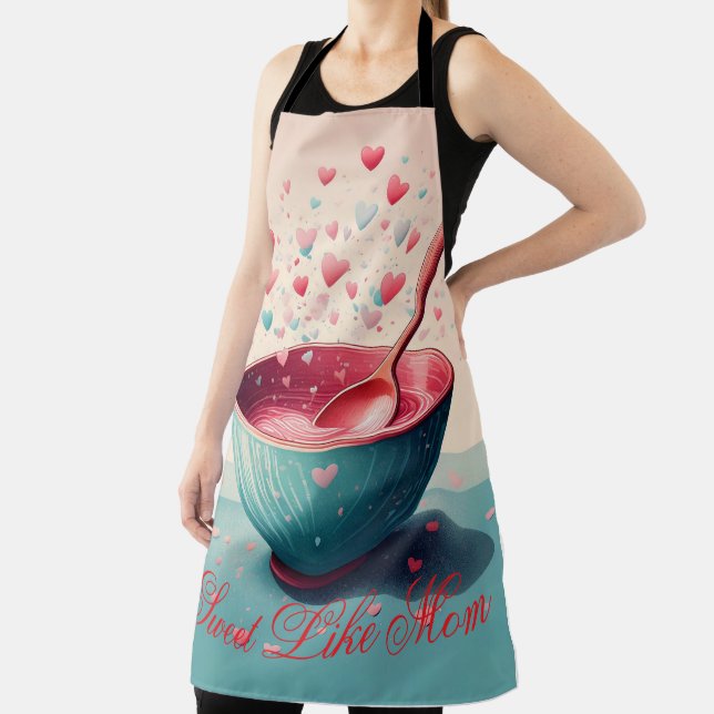Mutter-Tag-Schürze - Backen mit Liebe - Niedliches Schürze (InSitu)
