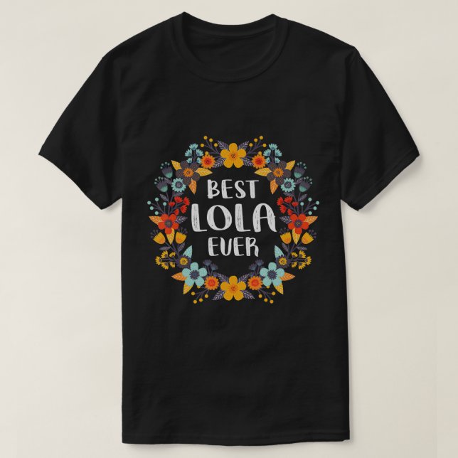 Mütter Tag Shirt - Bester Lola je T - Shirt (Design vorne)