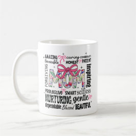 Mütter Tag Word Art Kaffeetasse