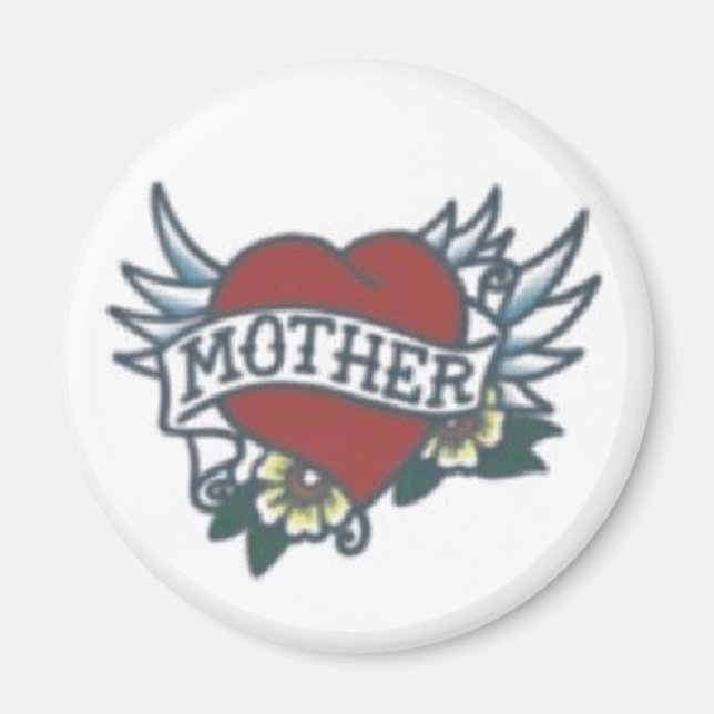 Mutter Tattoo Magnet (Vorne)