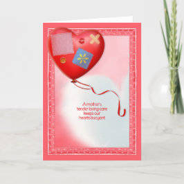 Mutter TLC Herzballon Dankeskarte