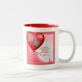 Mutter TLC Herzballon Zweifarbige Tasse