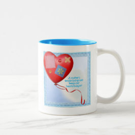 Mutter TLC Herzballon Zweifarbige Tasse