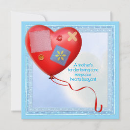 Mutter TLC Herzballonkarte Karte