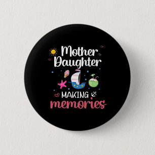 Mutter Tochter Erinnerungen Familienfeier Weihnach Button