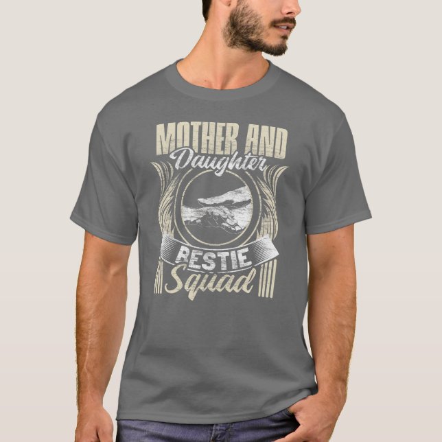 Mutter Tochter Freunde Kind lustig T-Shirt (Vorderseite)