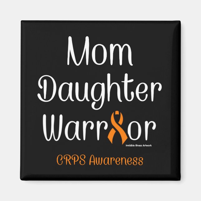 Mutter Tochter Kriegerin...CRPS Magnet (Vorne)
