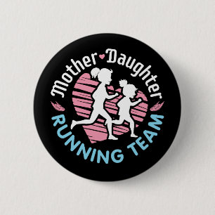 Mutter-Tochter-Laufteam Button