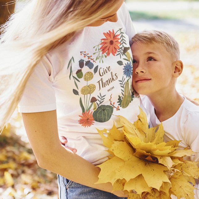 Mutter Tochter Mama Erntedank Falloutfit T-Shirt (Mother Mom Thanksgiving fall outfit T-Shirt)