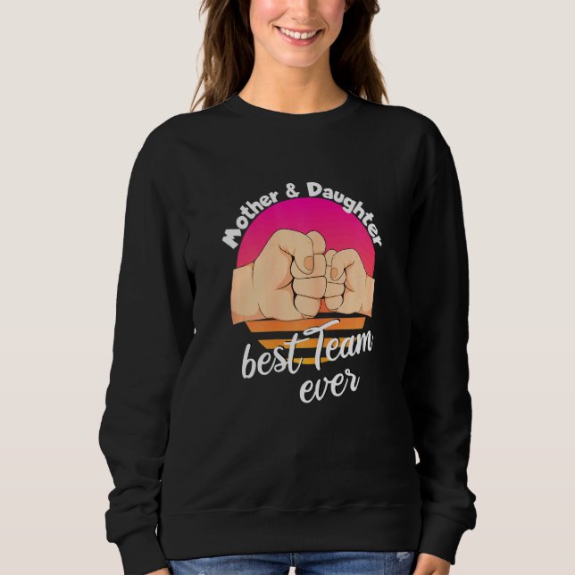 Mutter Tochter Mutter Mutter Liebe Mommy Sweatshirt (Vorderseite)