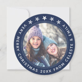 Mutter Tochter Navy Personalisierte Weihnachten