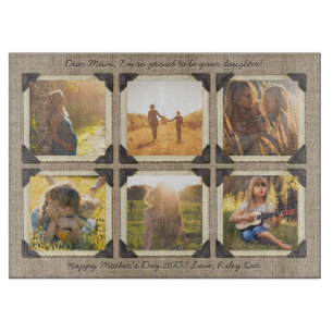 Mutter-Tochter personalisiertes Instagram Schneidebrett