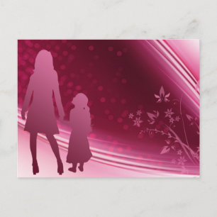 Mutter - Tochter Postkarte