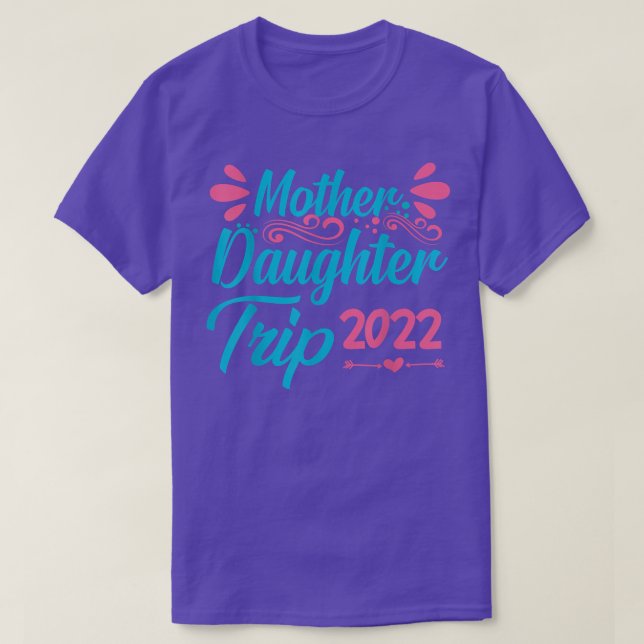 Mutter Tochter Reise 2022 Sommerfestival Wasser T-Shirt (Design vorne)