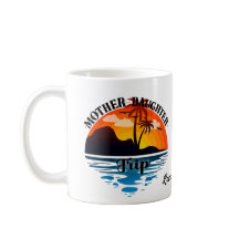 Mutter Tochter Reise, tropischer Sonnenuntergang A