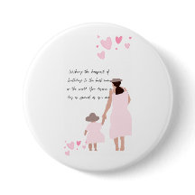 Mutter & Tochter rosa Herz Silhouette