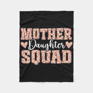 Mutter Tochter Squad Mama passt Mutter Tochter Fleecedecke